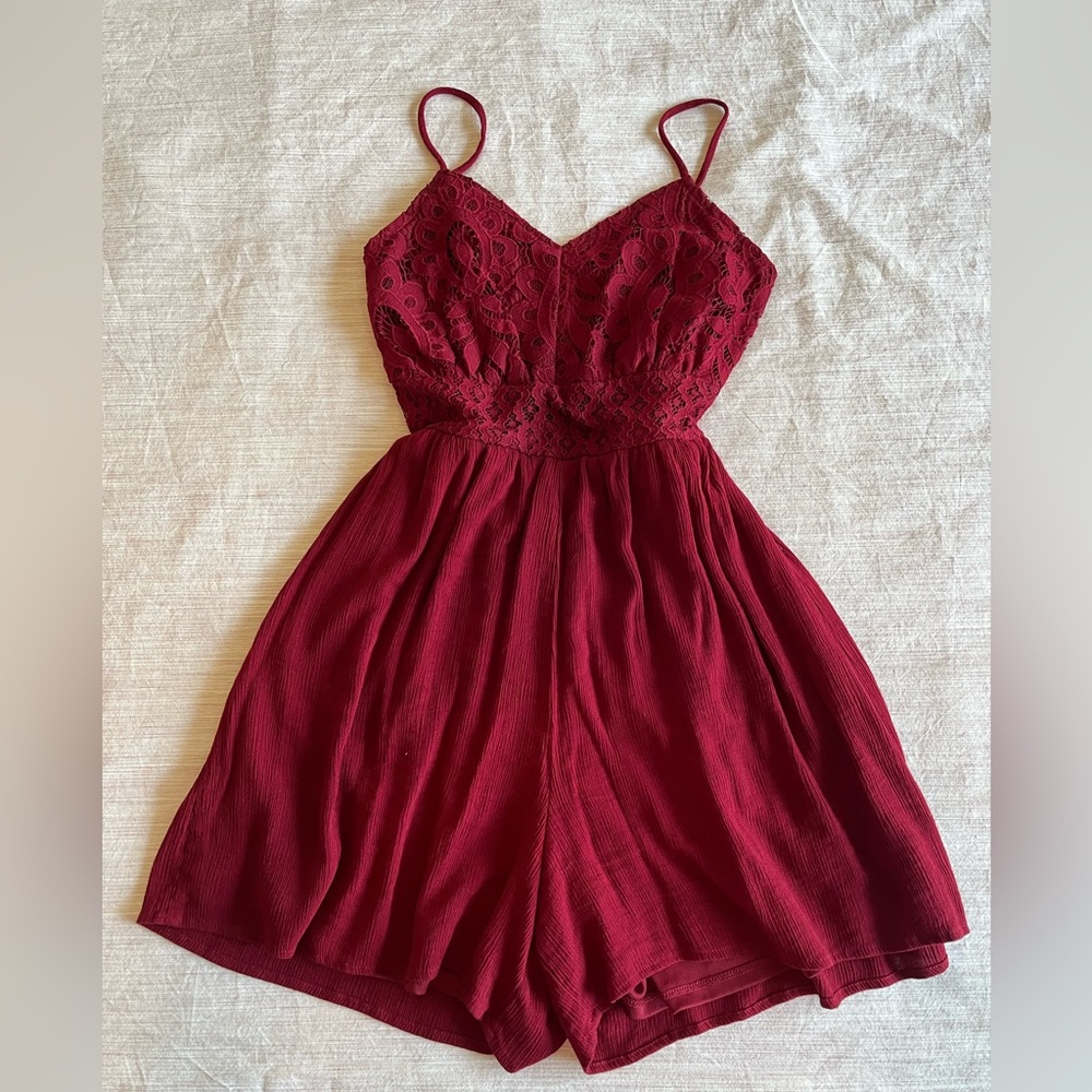 Maurice’s burgundy romper